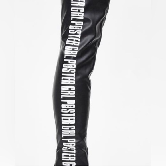 POSTER GIRL Shoes - Poster girl over the knee vegan leather heel boots Size 8.5